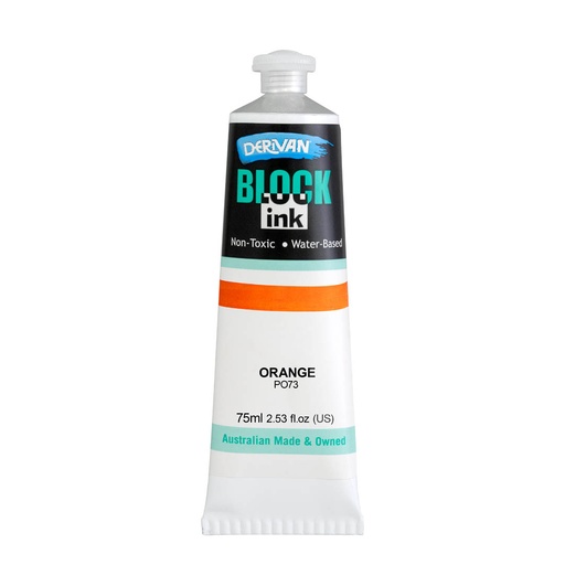 Derivan Block Ink Orange 75ml - Click Image to Close